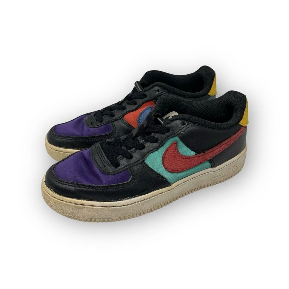 Nike Air Force 1 Multicolor Athletic Shoes Sneakers Youth Size 4Y DN4178-001 - Picture 2 of 12